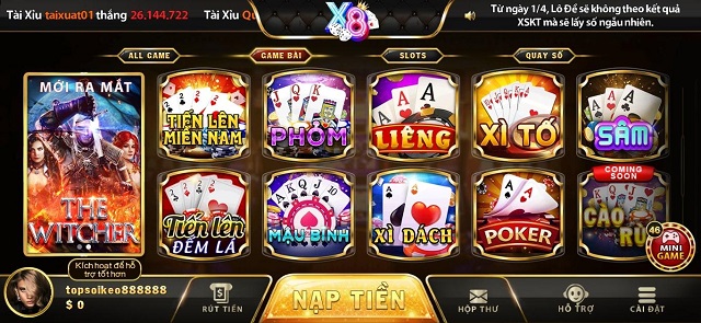 Đa dạng game bài nổi tiếng