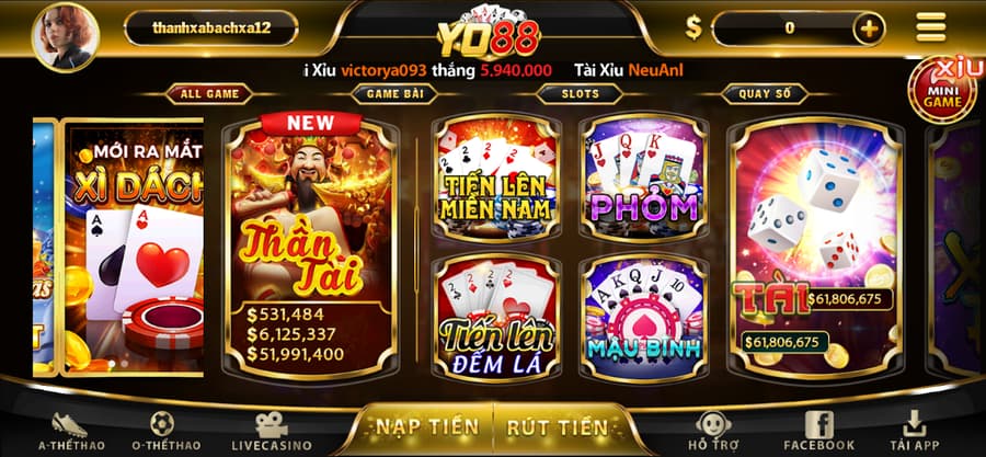 Nhận tiền có uy tín từ các game đánh bài?