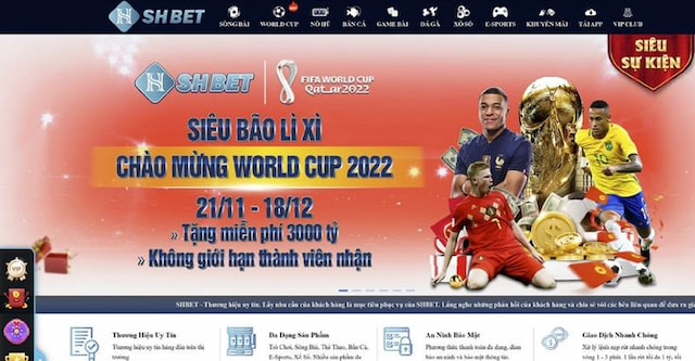 Đa dạng gói cược nhà cái SHBET